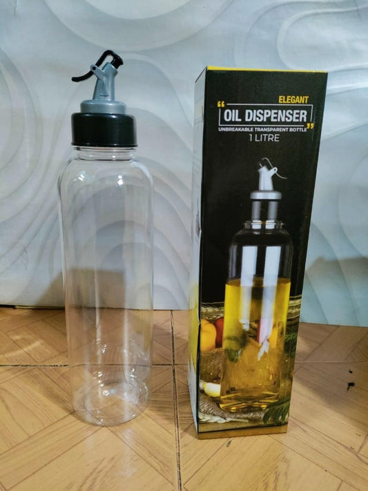 The Gir Farmer easy pour oil dispenser bottles 1 liter transparent unbreakable oil container