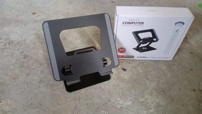 Aluminum Alloy 360°Rotating Bracket, Adjustable Laptop Stand, Portable Foldable Ergonomic Laptop Support Your Brand
