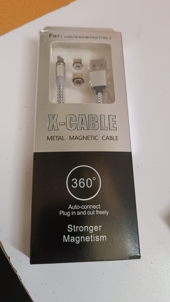 3 in 1 Magnetic Multi Charging Cable (1 Pc) Your Brand