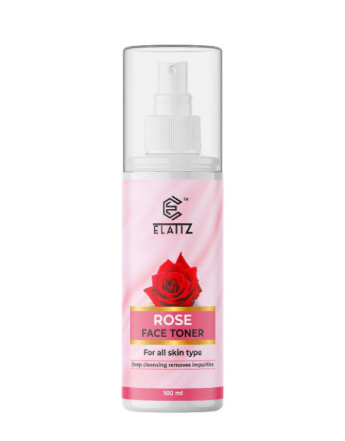 Dropdash Organic Rose Toner for Face in a 100ml spray bottle designed for all skin types