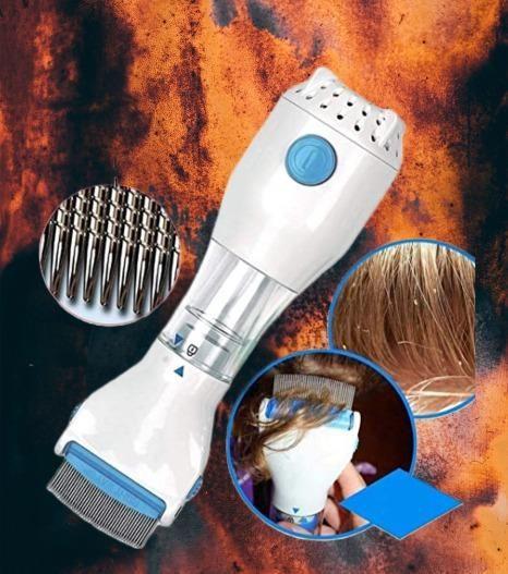 Electric head lice removal device with adjustable settings for effective lice treatment