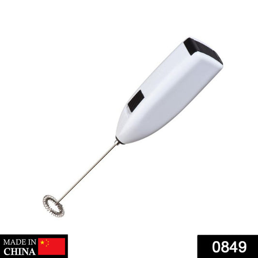 Your Brand Electric Milk Frother for Coffee with Ergonomic Handle and Stainless Steel Whisk
