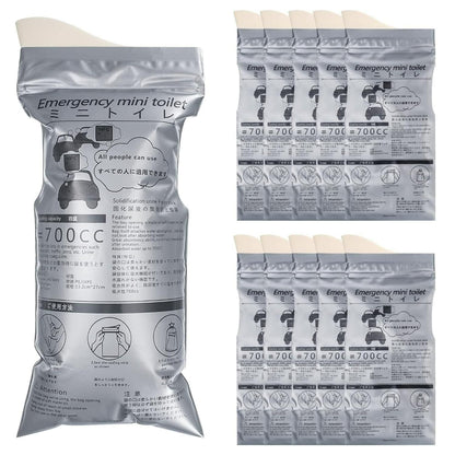 THE GIR FARMER outdoor camping disposable toilet solution emergency mini toilet packs with 700CC capacity