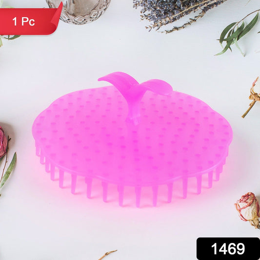 Your Brand ergonomic scalp massager brush in pink for soothing scalp stimulation and relaxation