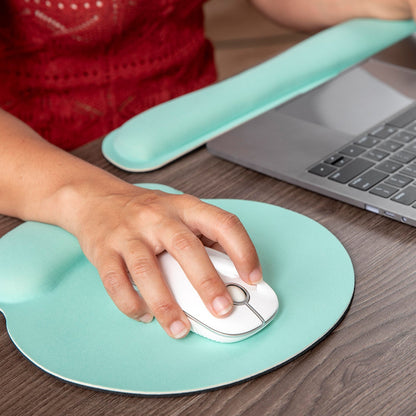 Your Brand ergonomic wrist mouse pad with soft surface for comfortable computer use