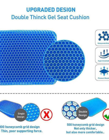 Dropdash extra large chair seat cushion with upgraded honeycomb gel design for enhanced comfort