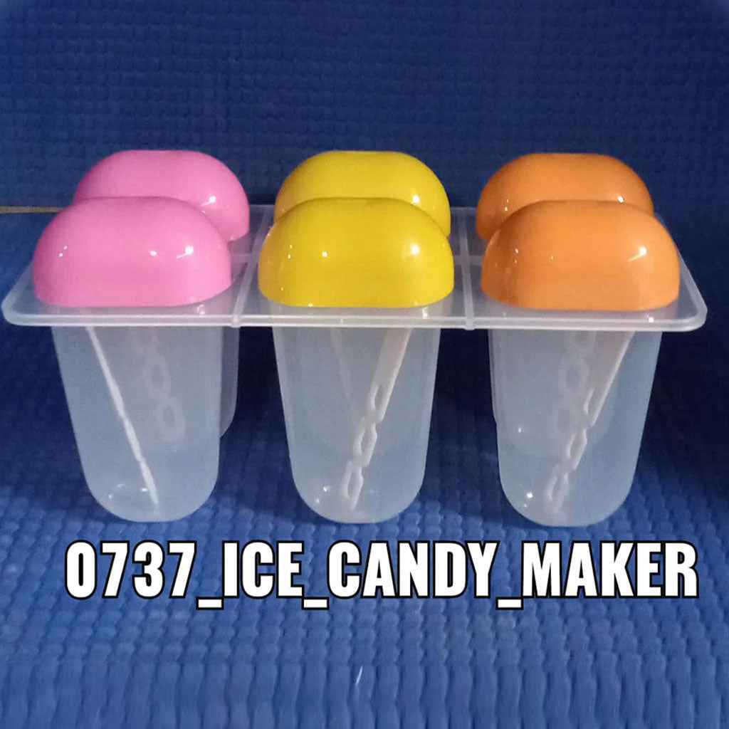 Multicolor Polypropylene Ice Mold Kulfi Maker 6Pcs
