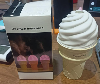 Ice Cream Cone Shape Air Freshener Humidifier (1Pc / Cream Color) Your Brand