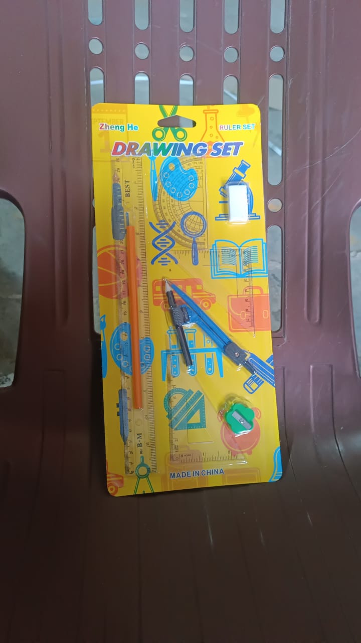 9 in 1 Stationery Set for School Student Office, Draft Rulers Your Brand