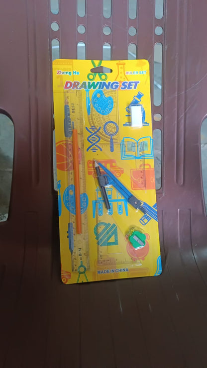 9 in 1 Stationery Set for School Student Office, Draft Rulers Your Brand
