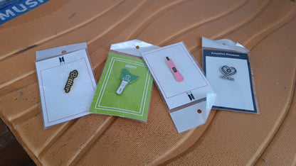 Stylish Metal Badge Pin – Single Piece (Random Design) Your Brand
