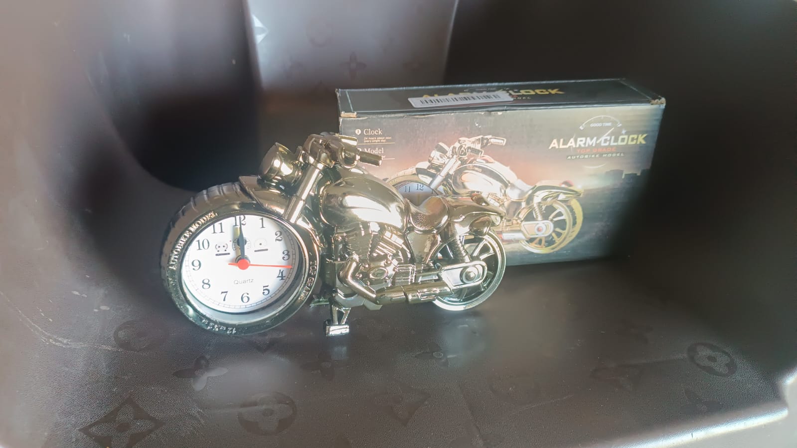 Motorcycle Alarm Clock, Motor Table Clock for Home Decor (1 Pc) Your Brand