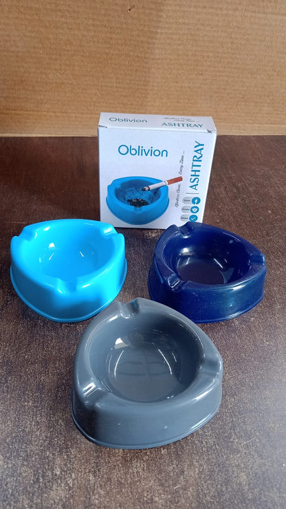 Oblivion Heavy Duty Plastic Ashtray (mix color & 1 Pc) Your Brand