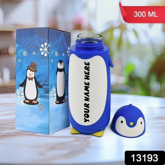 Customize Penguin Water Bottle Penguin Cartoon Water Bottle (Customize Your Name On This Bottle) Your Brand