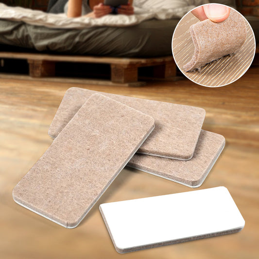 Your Brand felt furniture floor protector pads in beige, ideal for protecting hardwood floors from scratches