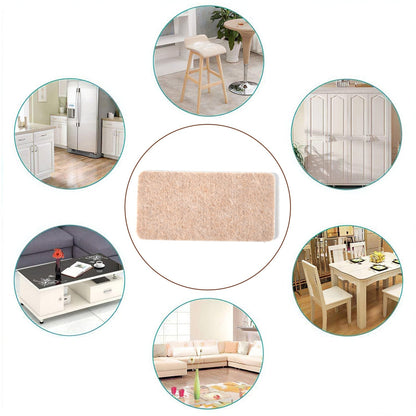 Felt furniture floor protector pads for safeguarding furniture and floors in various settings