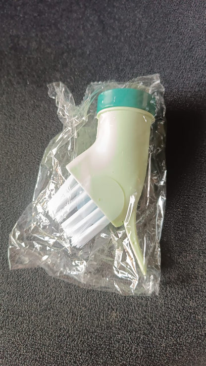 Multipurpose Bottle-Connectable Cleaning Brush with Built-In Scraper (1 Pc) Your Brand
