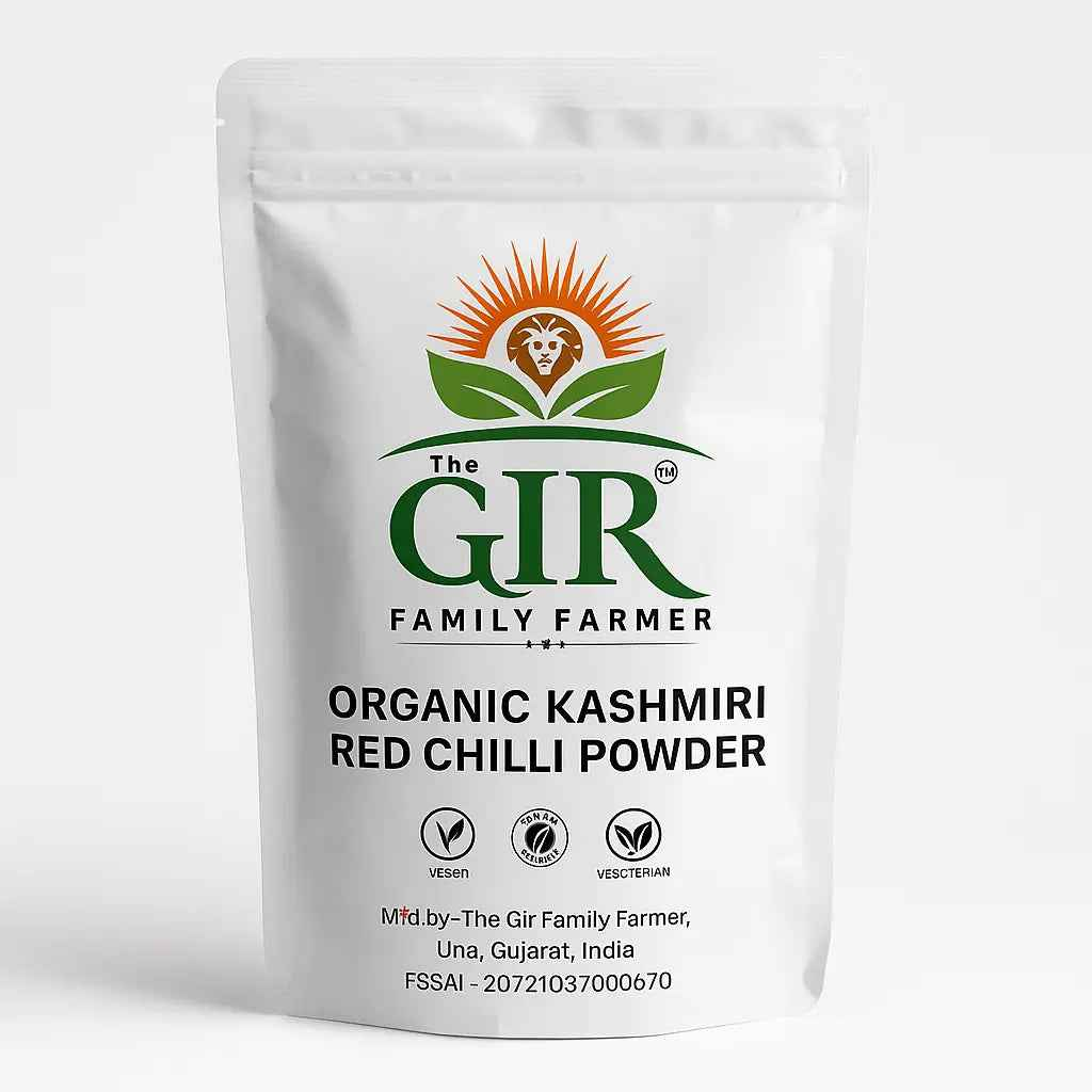 THE GIR FARMER Organic Kashmiri Red Chilli Powder - Premium Mirch