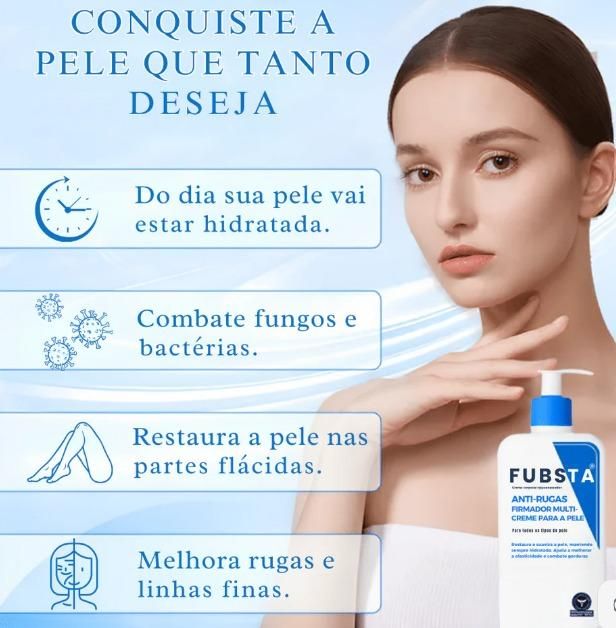 Fubsta anti-wrinkle firming cream in a bottle, promoting skin hydration and elasticity