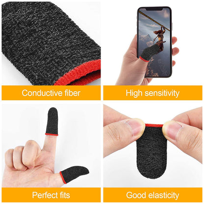Your Brand gaming finger sleeves for mobile with conductive fiber for high sensitivity and good elasticity