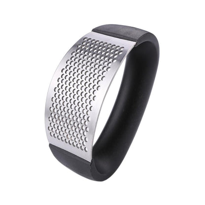 Your Brand Stainless Steel Garlic Ginger Crusher for Cooking with Ergonomic Handle and Easy Grip