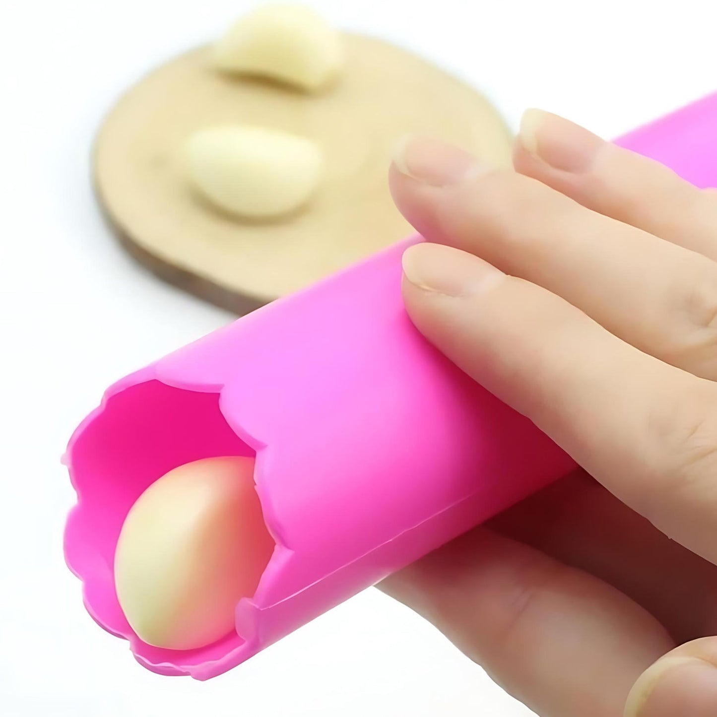 Silicone Garlic Peeler Tube Easy Hand Roller Peeling Tool (1 Pc) Your Brand