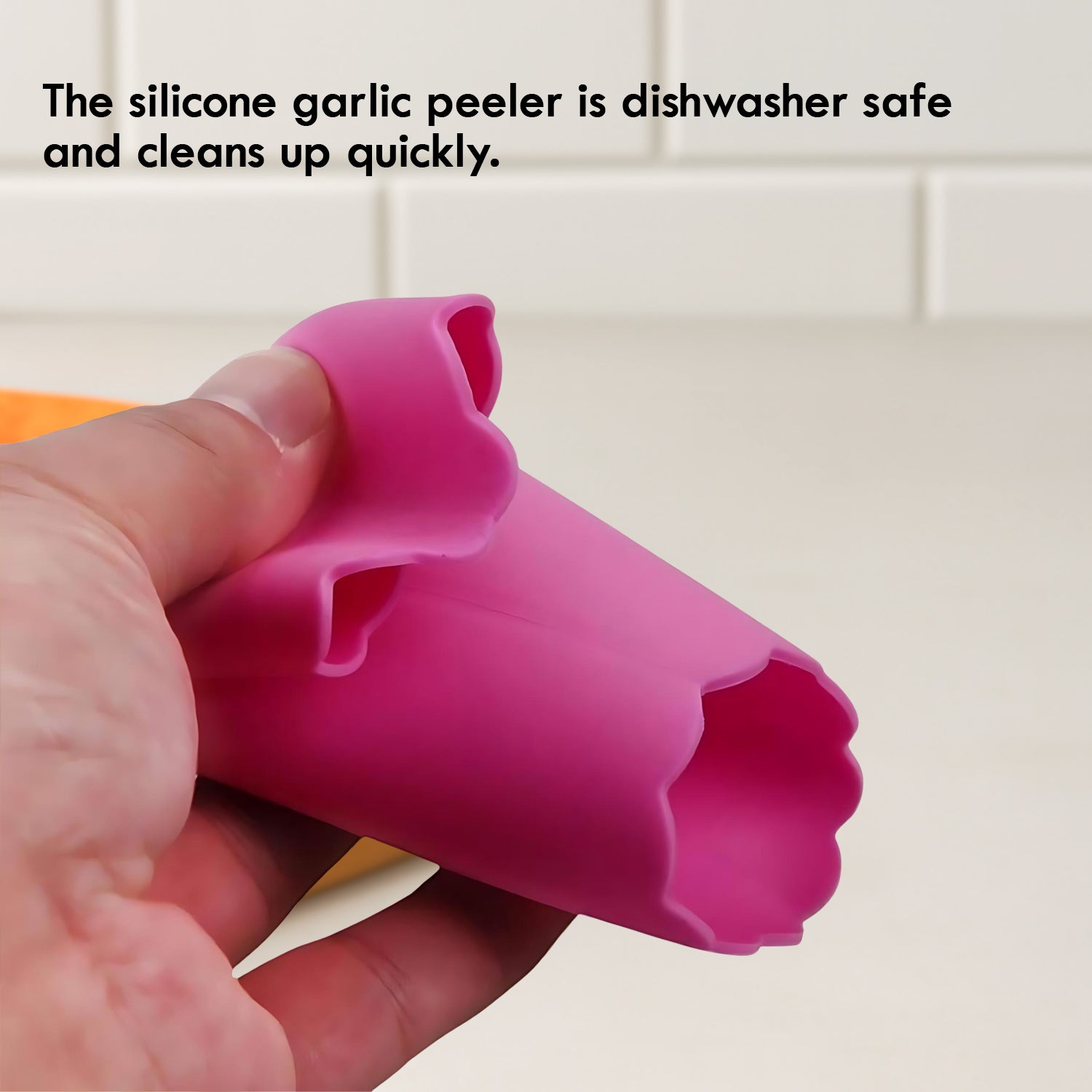 Silicone Garlic Peeler Tube Easy Hand Roller Peeling Tool (1 Pc) Your Brand
