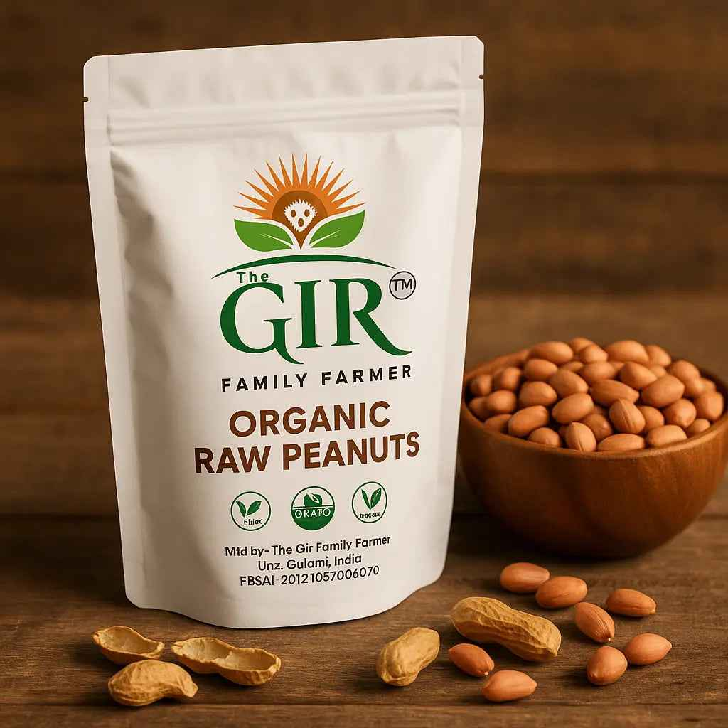 THE GIR FARMER Organic Raw Peanuts - Naturally Grown Snack