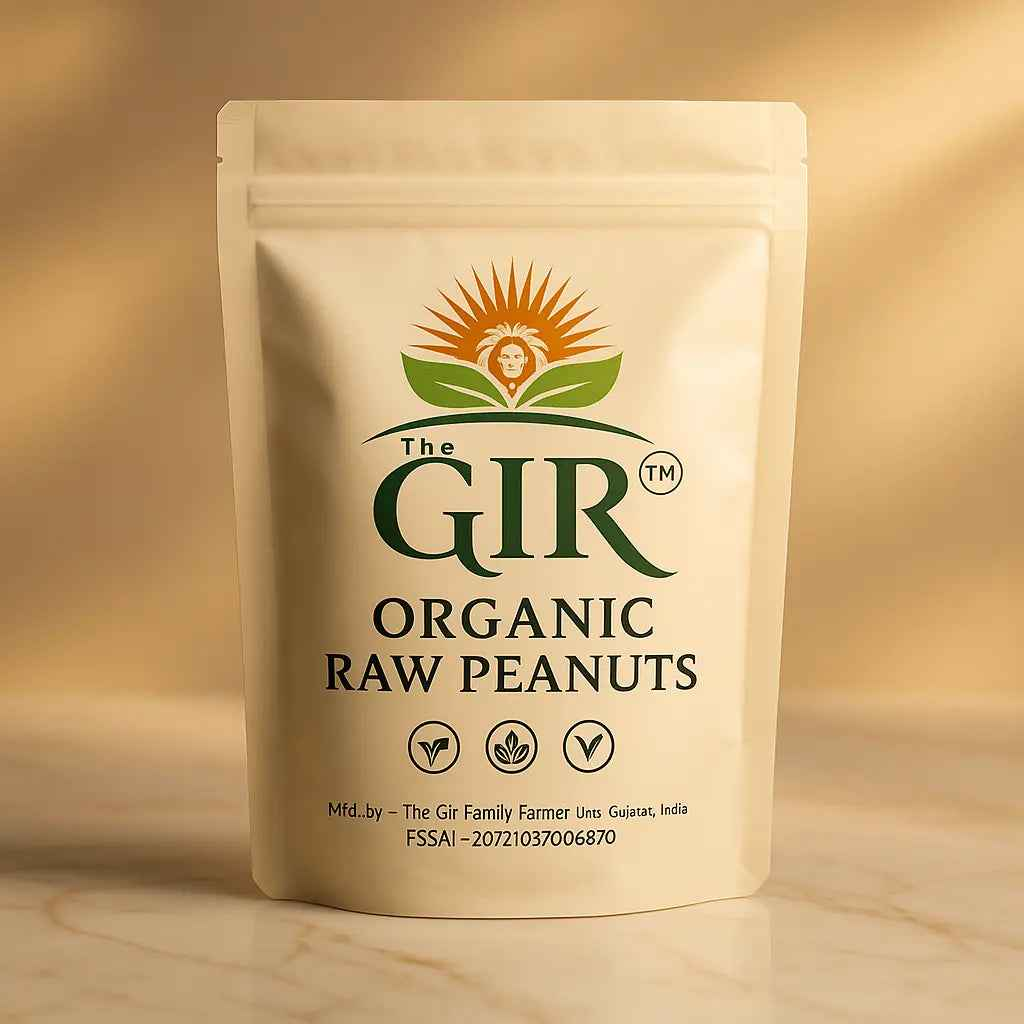 THE GIR FARMER Organic Raw Peanuts - Naturally Grown Snack