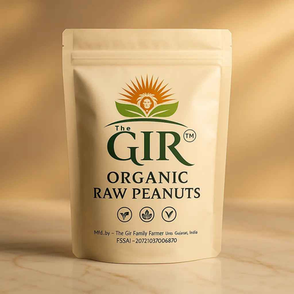 THE GIR FARMER Organic Raw Peanuts - Naturally Grown Snack