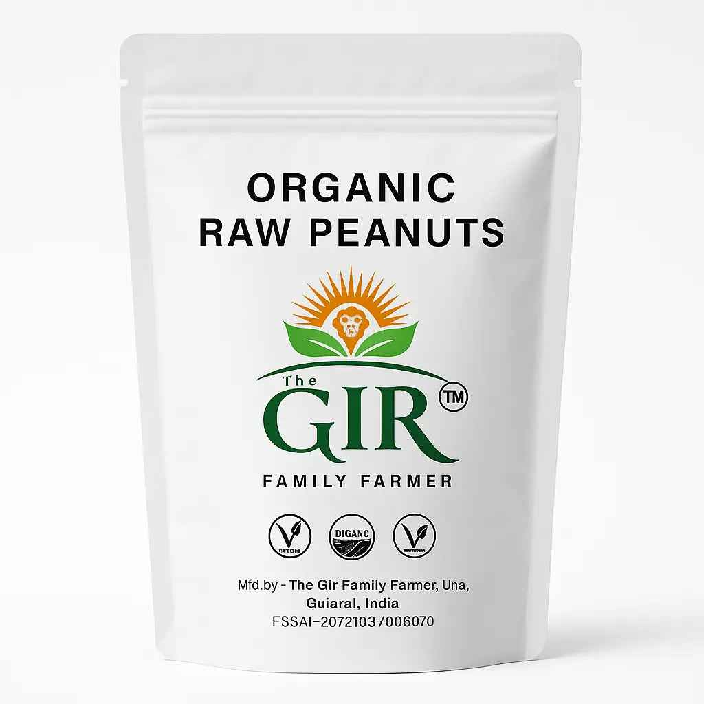 THE GIR FARMER Organic Raw Peanuts - Naturally Grown Snack