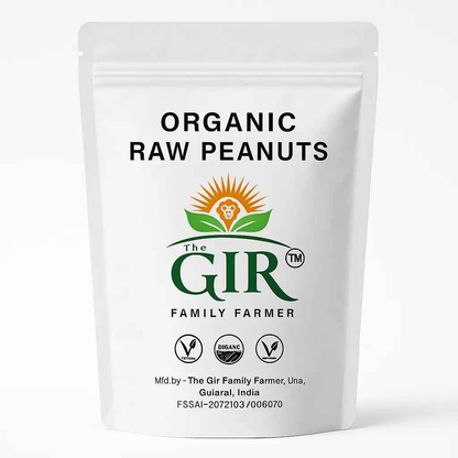 THE GIR FARMER Organic Raw Peanuts - Naturally Grown Snack