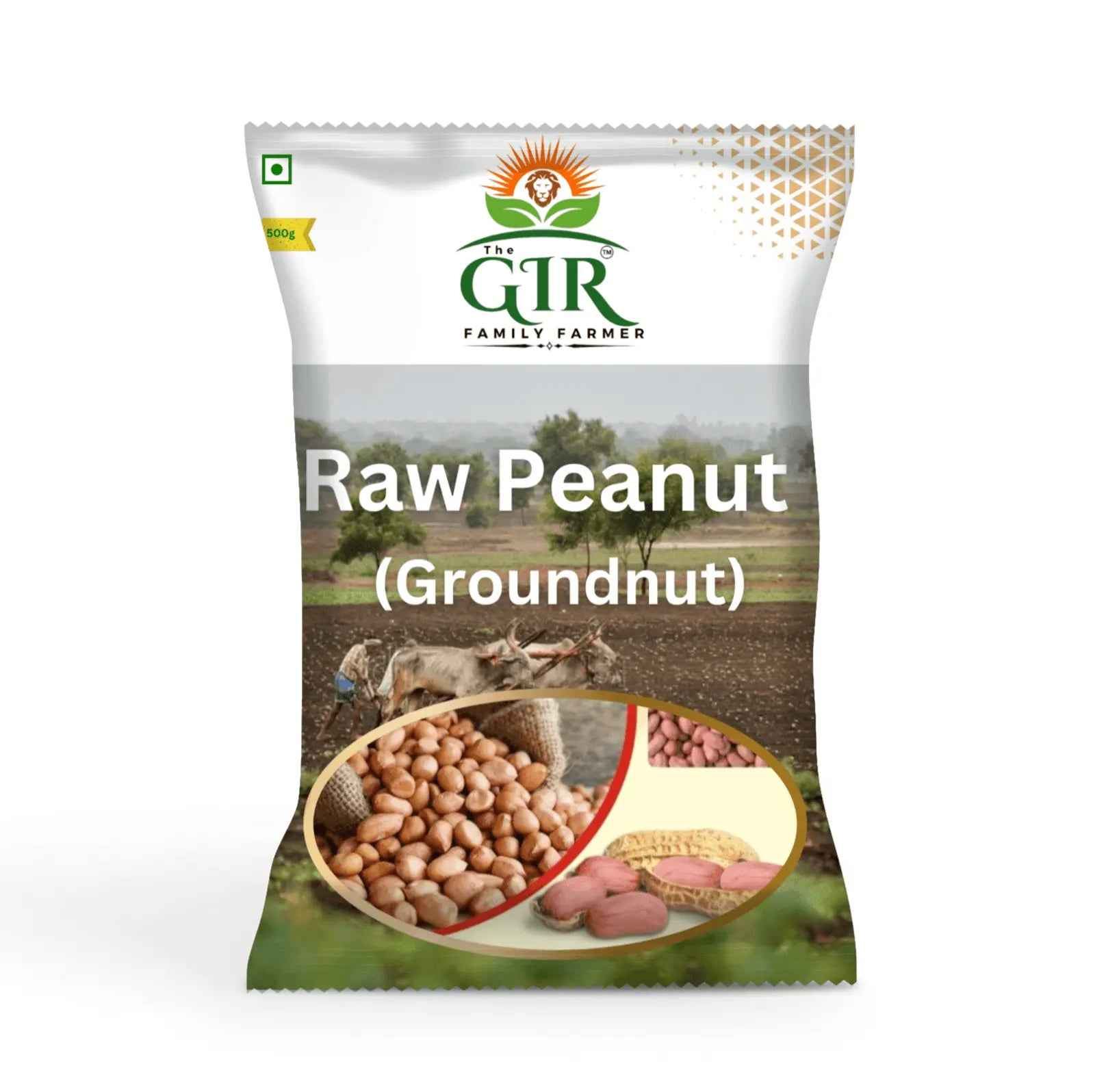 THE GIR FARMER Organic Raw Peanuts - Naturally Grown Snack