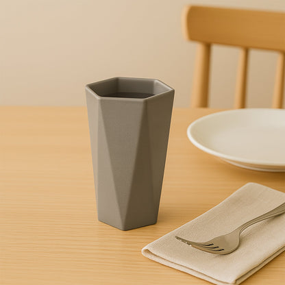 Hexagon Shape Small Plastic Drinking Glass (1 Pc) Your Brand