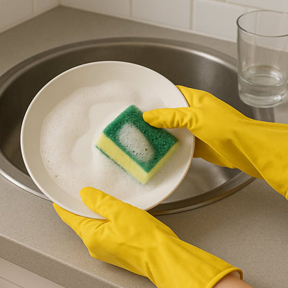 Premium Latex Household Cleaning Gloves (1 Pair) Your Brand