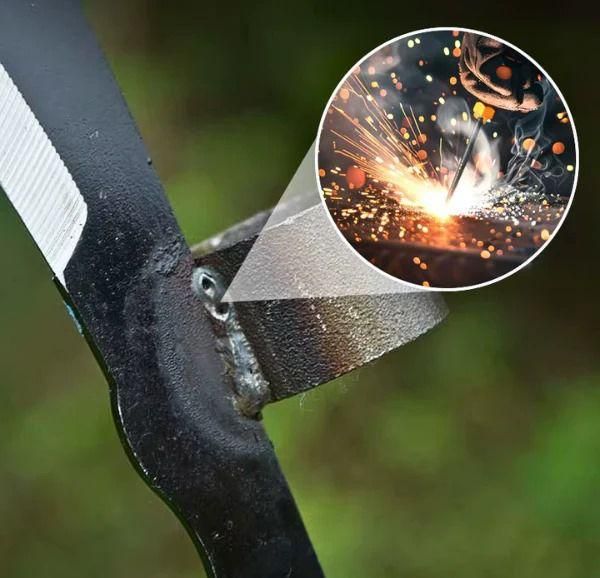 Close-up of a grass sickle cutter head showcasing durable design for efficient cutting performance
