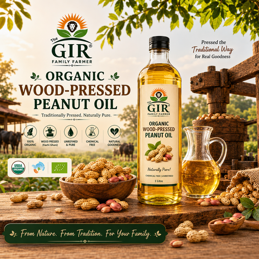 Organic Peanut Oil  - Pure & Natural Gir Farmer Premium Quality
