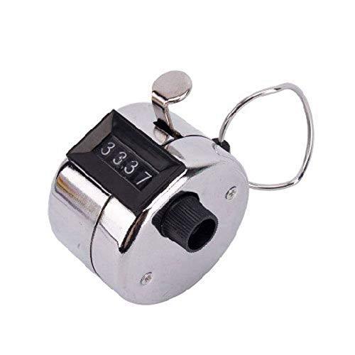 Your Brand handheld tally counter with chrome finish for accurate counting in sports and fitness activities