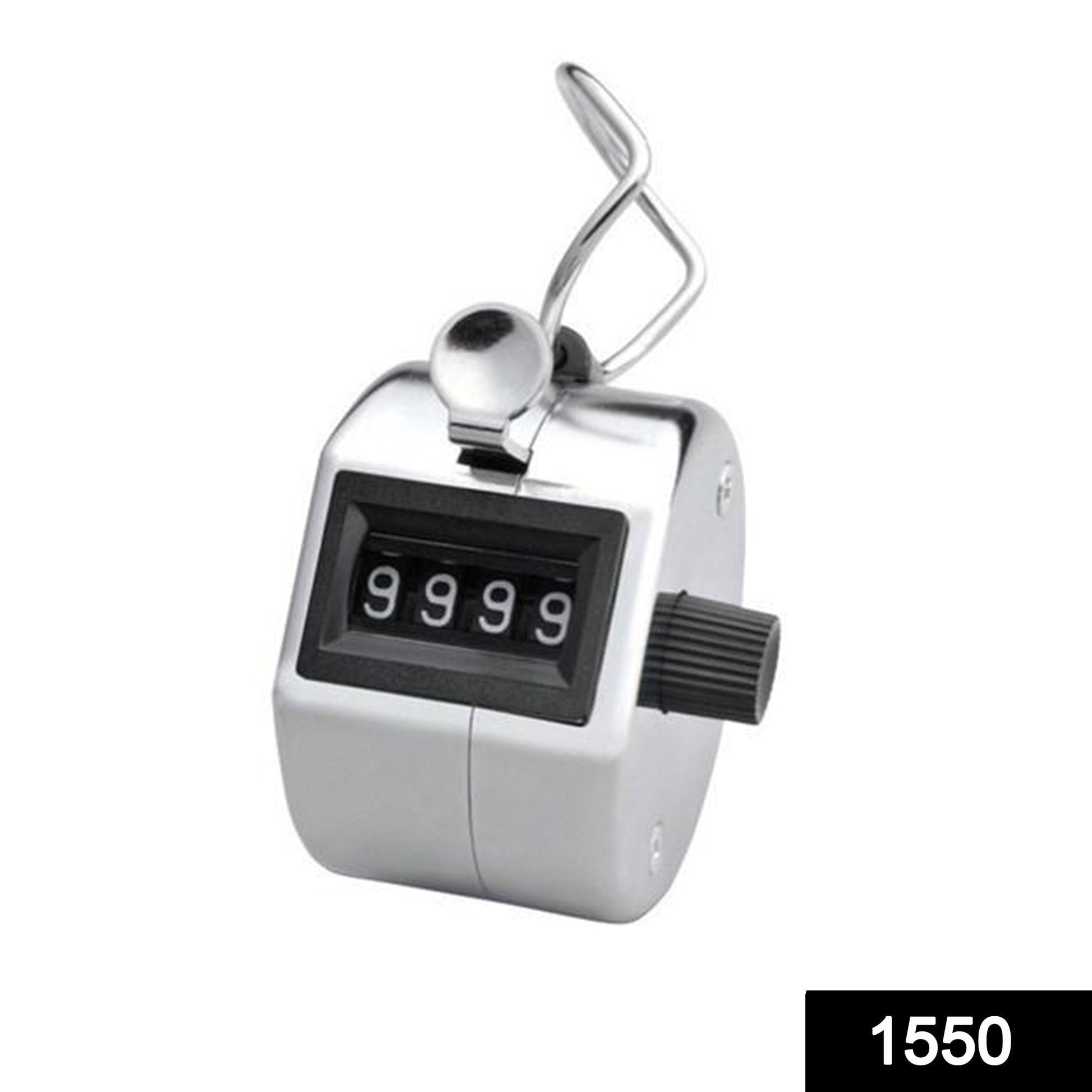 Your Brand handheld tally counter in silver, ideal for accurate counting in sports and fitness activities