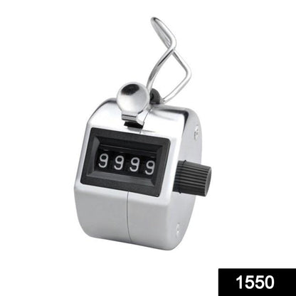 Your Brand handheld tally counter in silver, ideal for accurate counting in sports and fitness activities