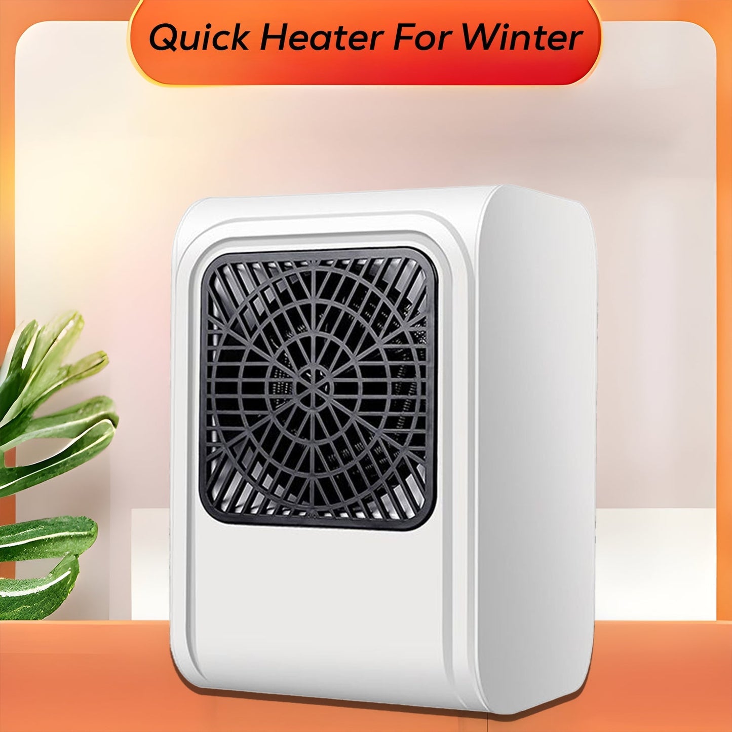 Room Heater 220V Brown Box Heater with Plug for Office & Bedroom Use Your Brand
