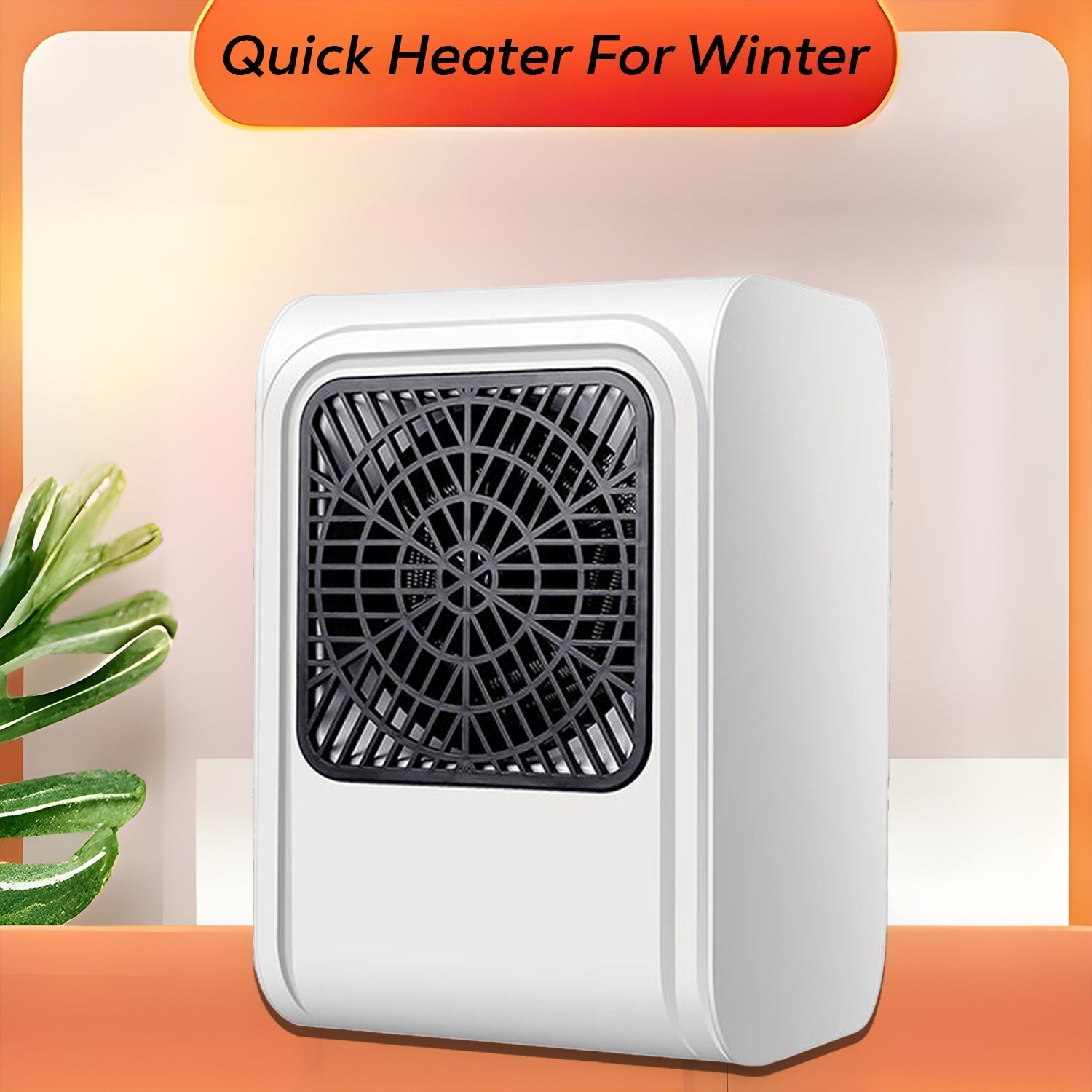 Room Heater 220V Brown Box Heater with Plug for Office & Bedroom Use Your Brand
