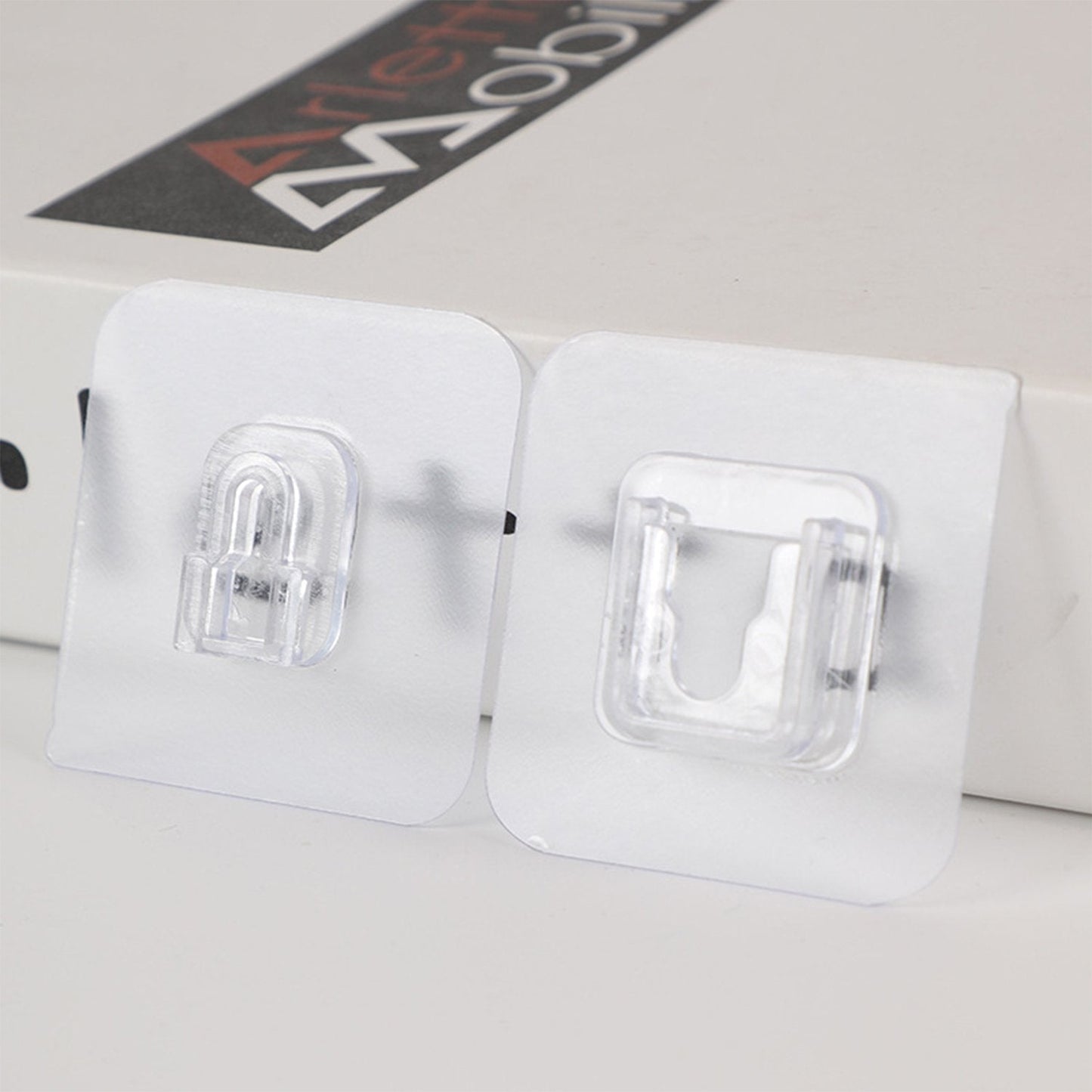 Heavy duty adhesive wall hooks for secure hanging of various items in your home
