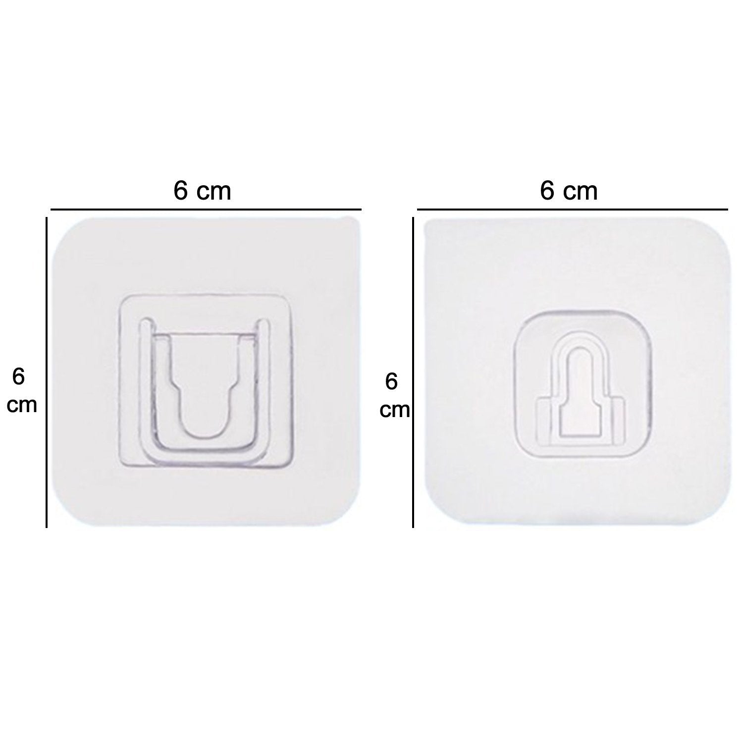 Heavy duty adhesive wall hooks in white, ideal for hanging items securely and easily.