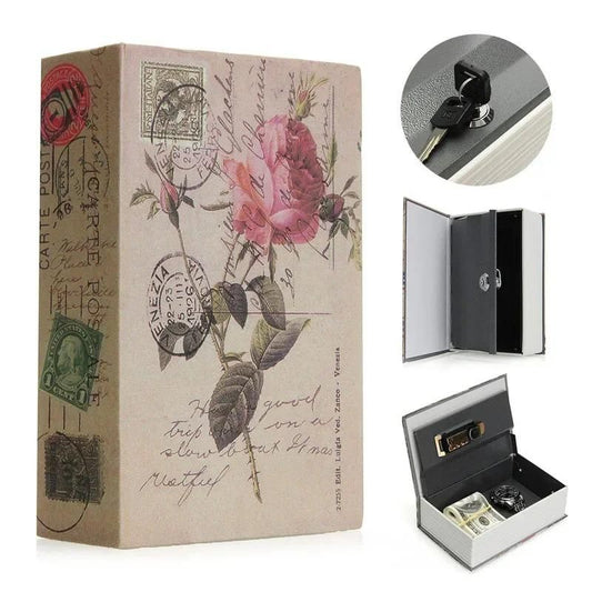 The Gir Farmer hidden dictionary locker box with vintage floral cover and secure lock for storing valuables
