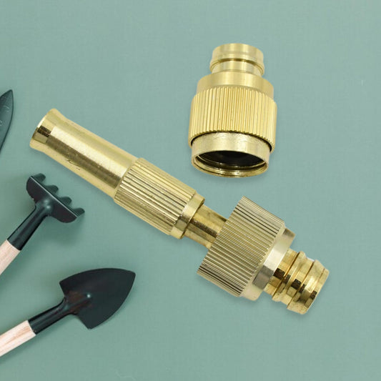 High pressure brass water spray nozzle for efficient watering and garden care