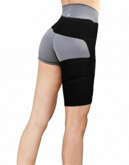 Dropdash hip compression brace designed for support and comfort during recovery and physical activities