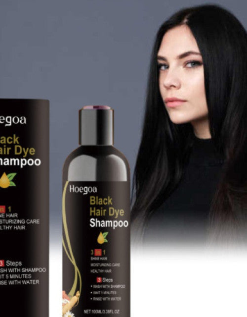 Dropdash quick black hair dye shampoo for easy, effective hair coloring in just minutes
