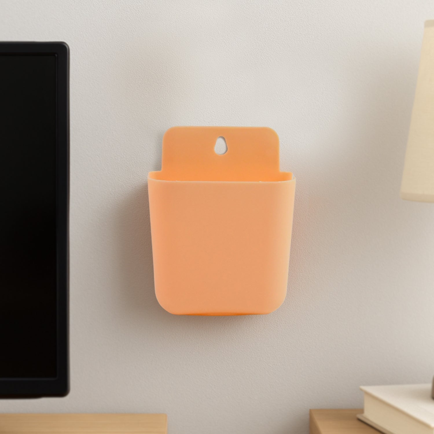 Multi Purpose Wall Mounted Plastic Storage Pocket (1 Pc) Your Brand