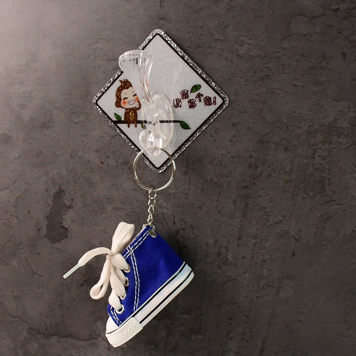 Cute Cartoon Print Transparent Wall Hook with Self-Adhesive Back (1 Pc) Your Brand